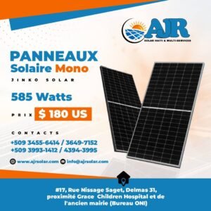 Panneaux Solaire Mono Jinko Solar 585 Watts