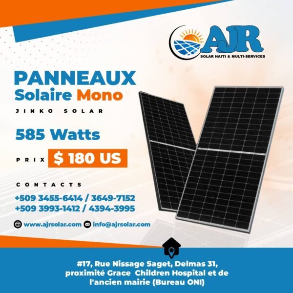 Panneaux Solaire Mono Jinko Solar 585 Watts