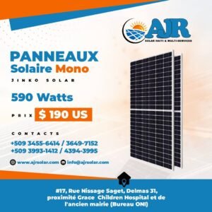 Panneaux Solaire Mono Jinko Solar 590 Watts