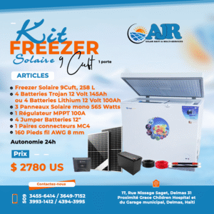 Kit Freezer Solaire 9Cuft 1 Porte