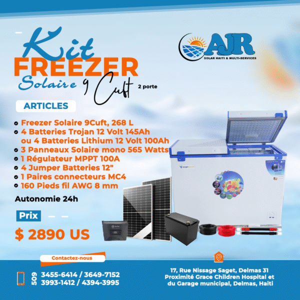 Kit Freezer Solaire 9Cuft 2 Portes