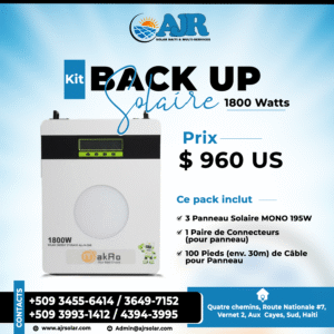Kit Backup Solaire 1800W